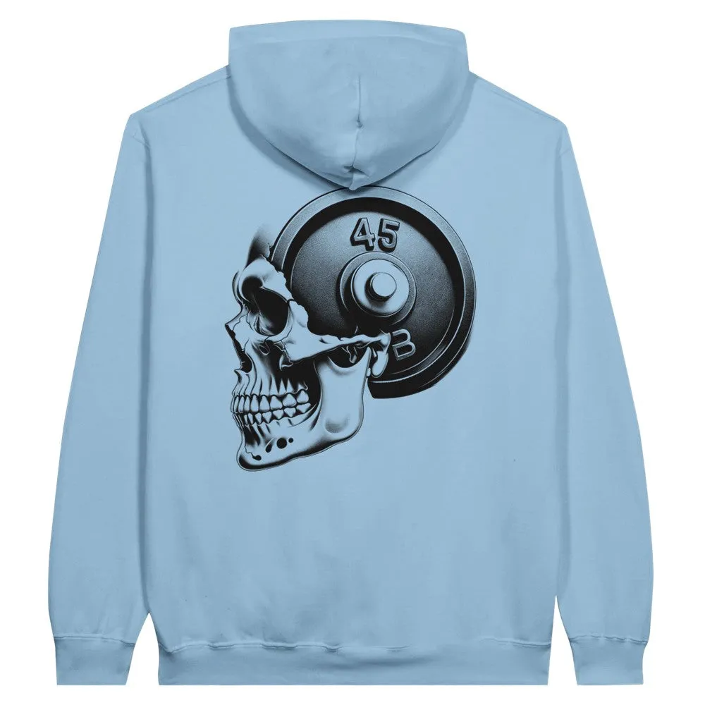 Skull Weightlifting Unisex Pullover Hoodie