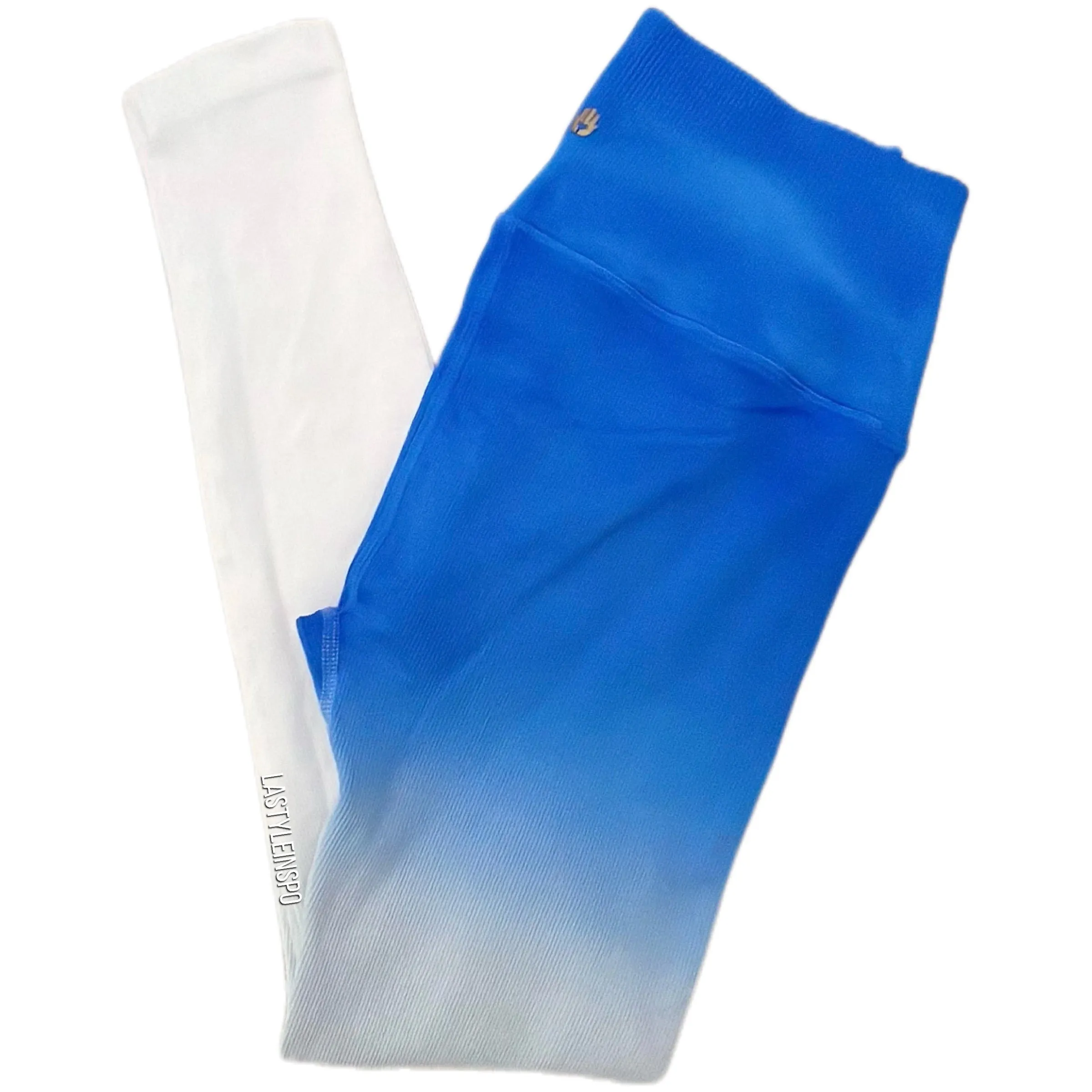 Spiritual Gangster Ombre Leggings White to Blue M/L