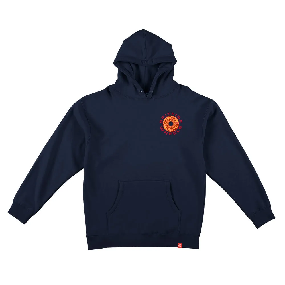 Spitfire - Classic 87 Swirl Hoodie Navy/Red