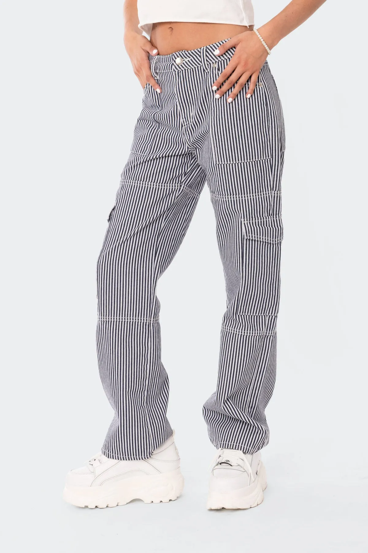 Stripe Out Cargo Pants