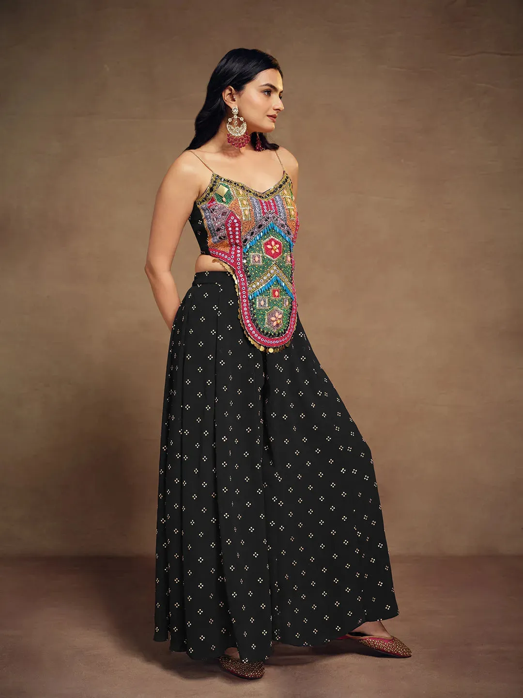 Stylish Ready To Wear Georgette Handwork Embroidered Co-Ord Set