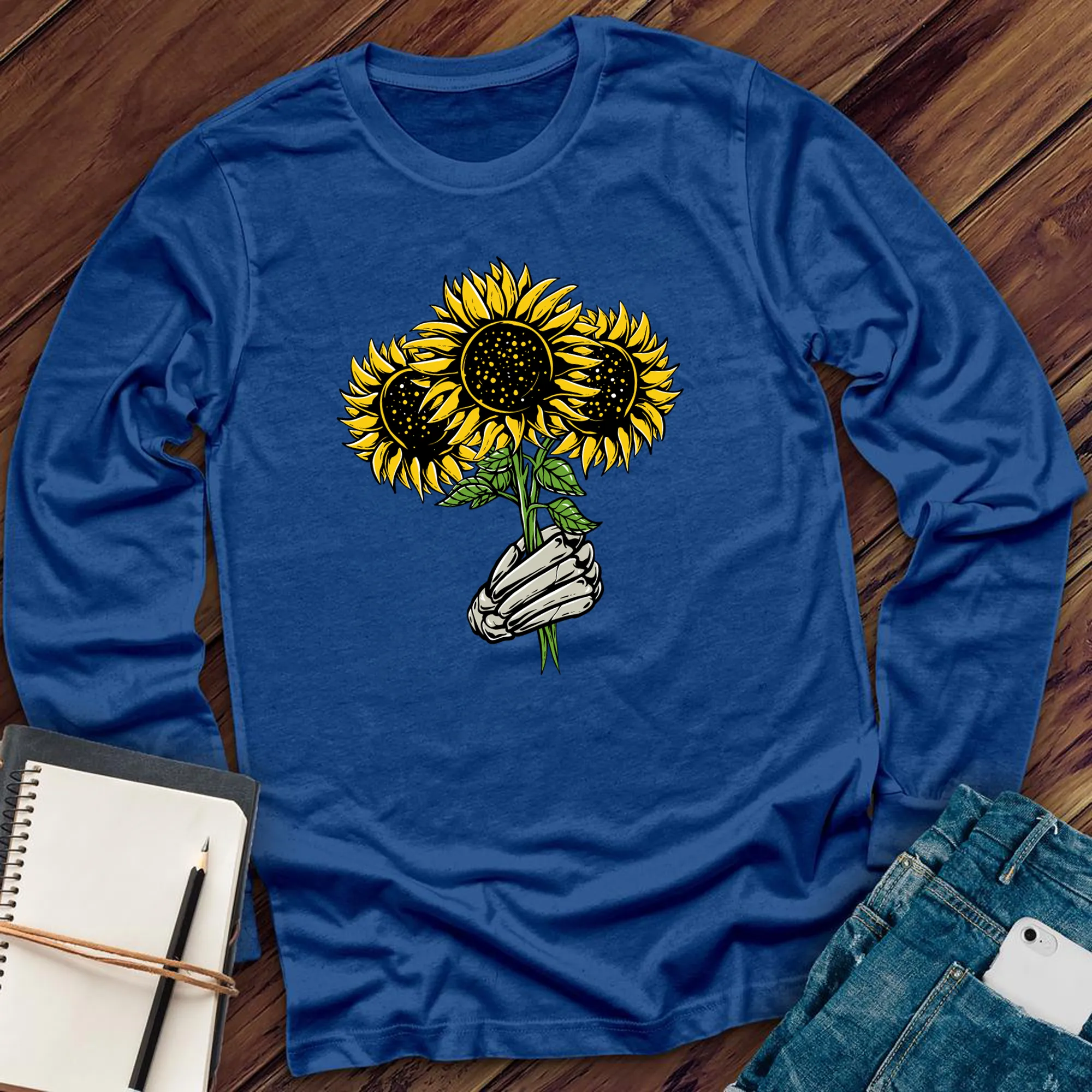 Sunflower Halloween Bouquet Long Sleeve