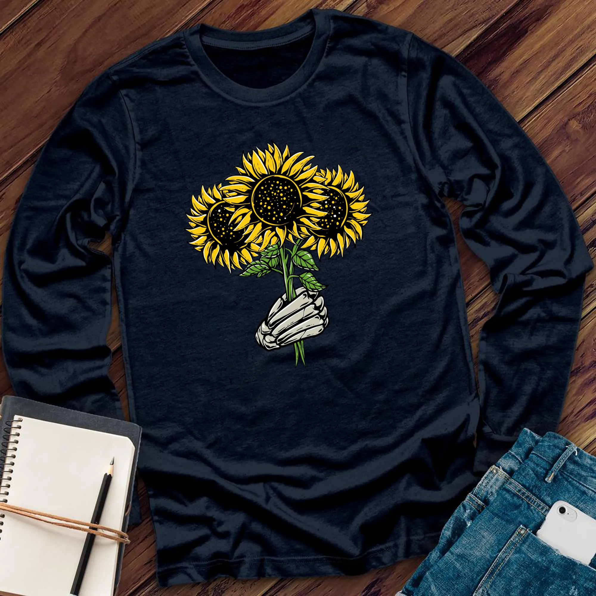 Sunflower Halloween Bouquet Long Sleeve