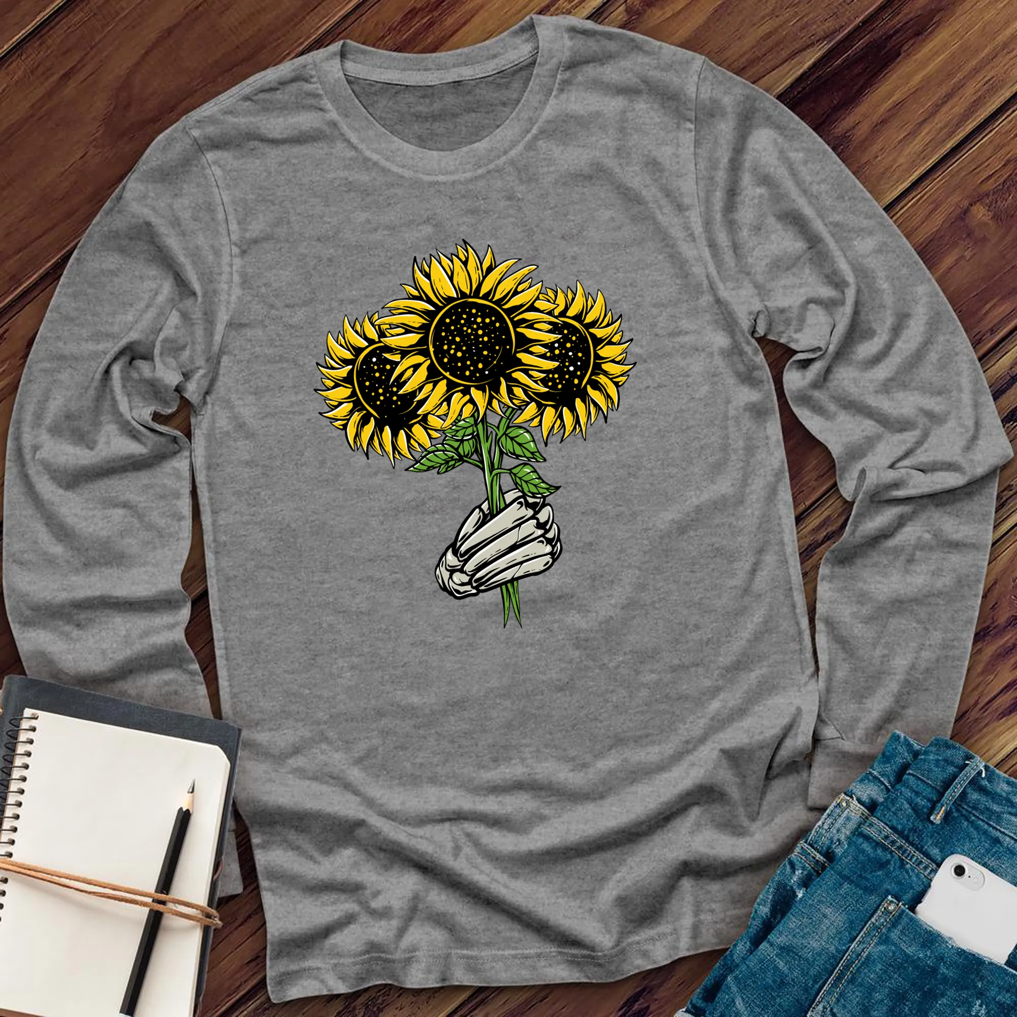 Sunflower Halloween Bouquet Long Sleeve