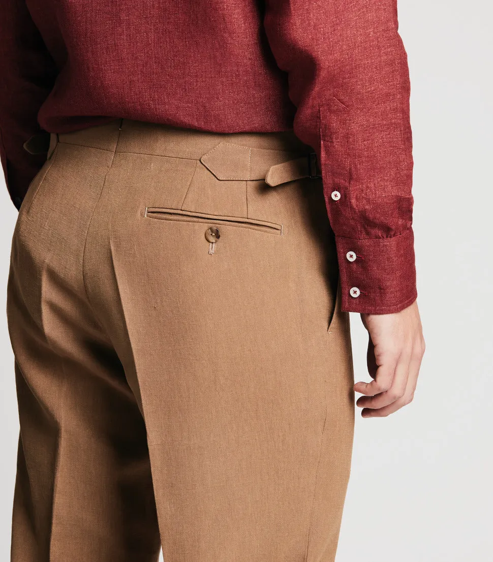 Tan Linen Trousers