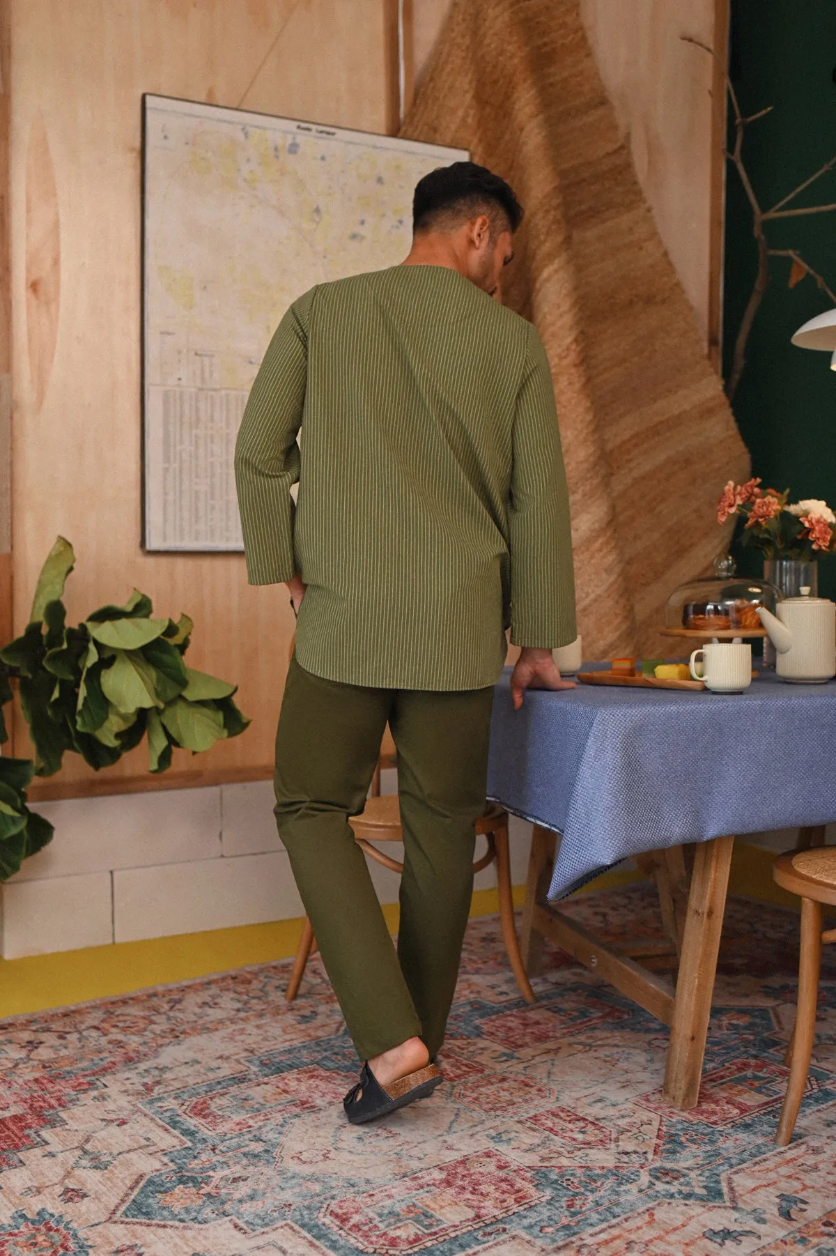 The Perfect Men Slim Fit Pants - Olive