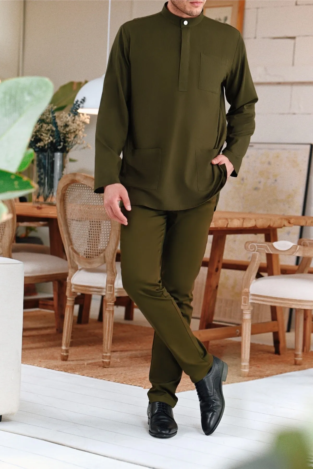 The Perfect Men Slim Fit Pants - Olive