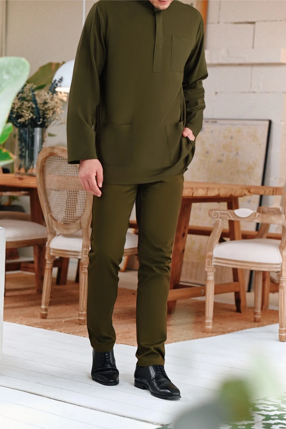 The Perfect Men Slim Fit Pants - Olive