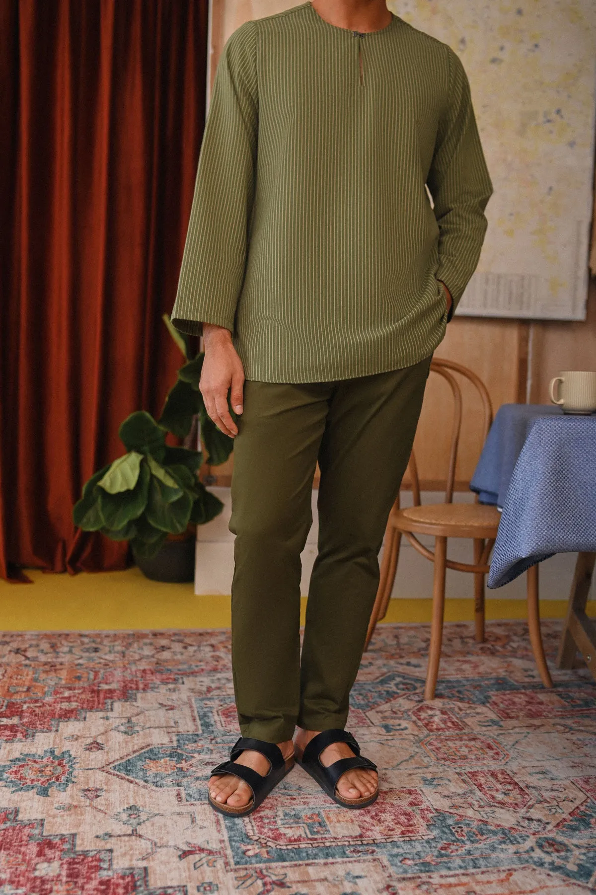 The Perfect Men Slim Fit Pants - Olive