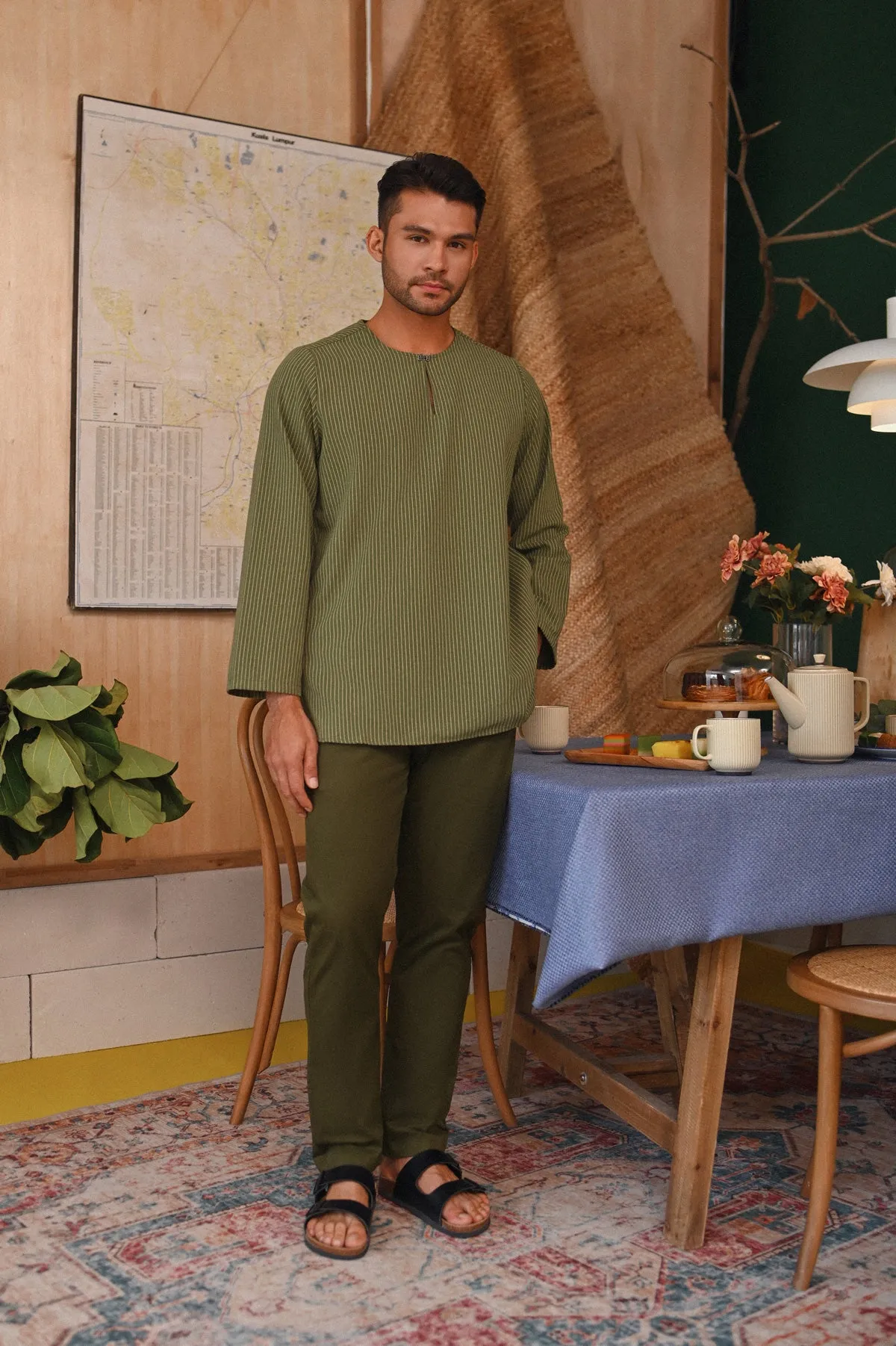 The Perfect Men Slim Fit Pants - Olive