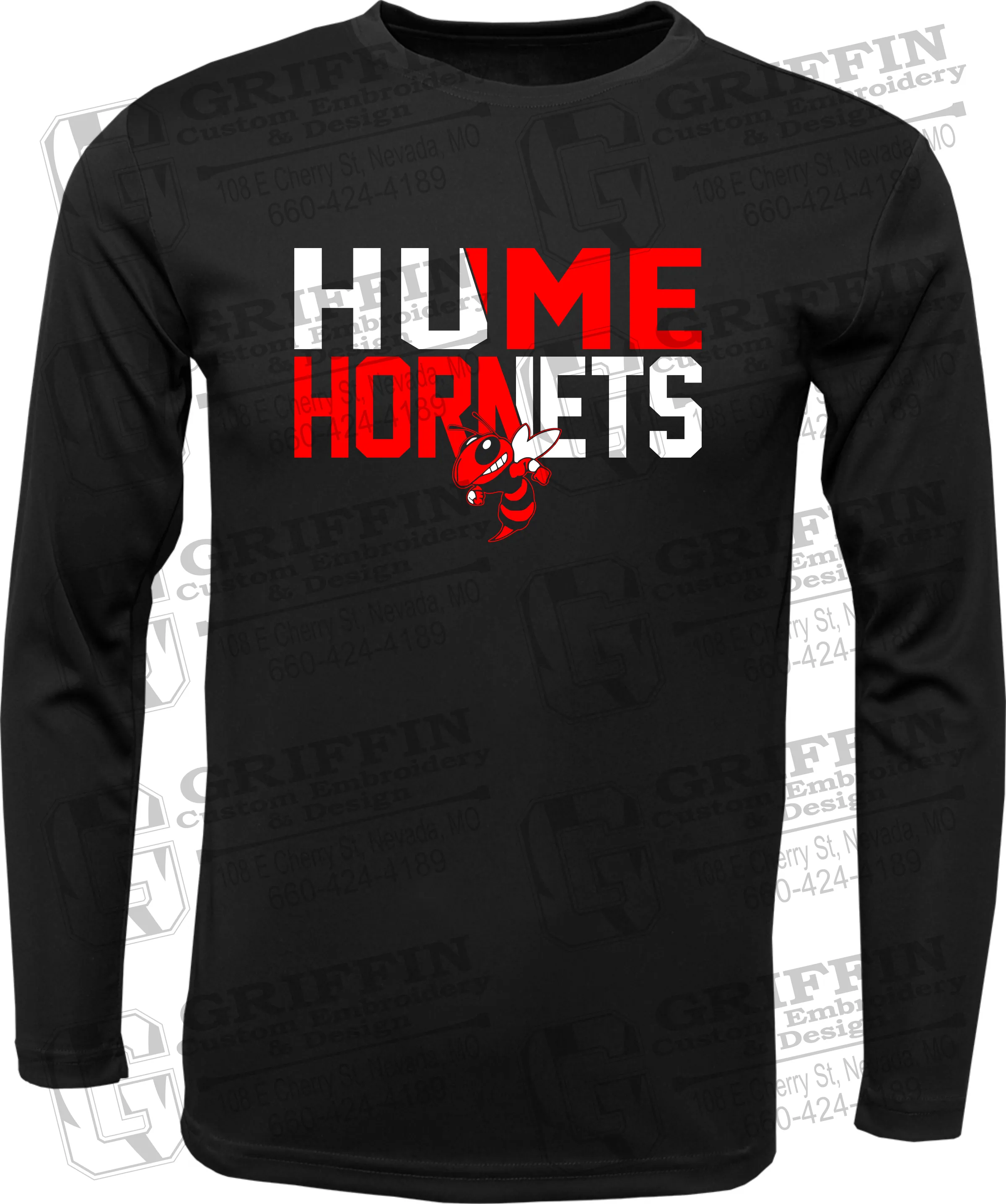 Toddler Dry-Fit Long Sleeve T-Shirt - Hume Hornets 23-C