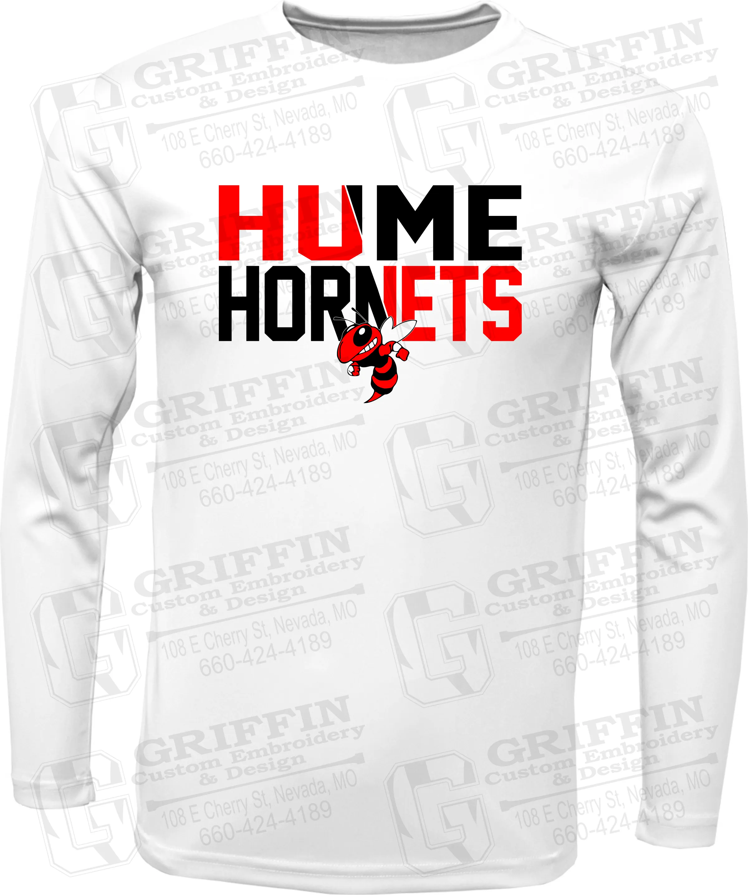 Toddler Dry-Fit Long Sleeve T-Shirt - Hume Hornets 23-C