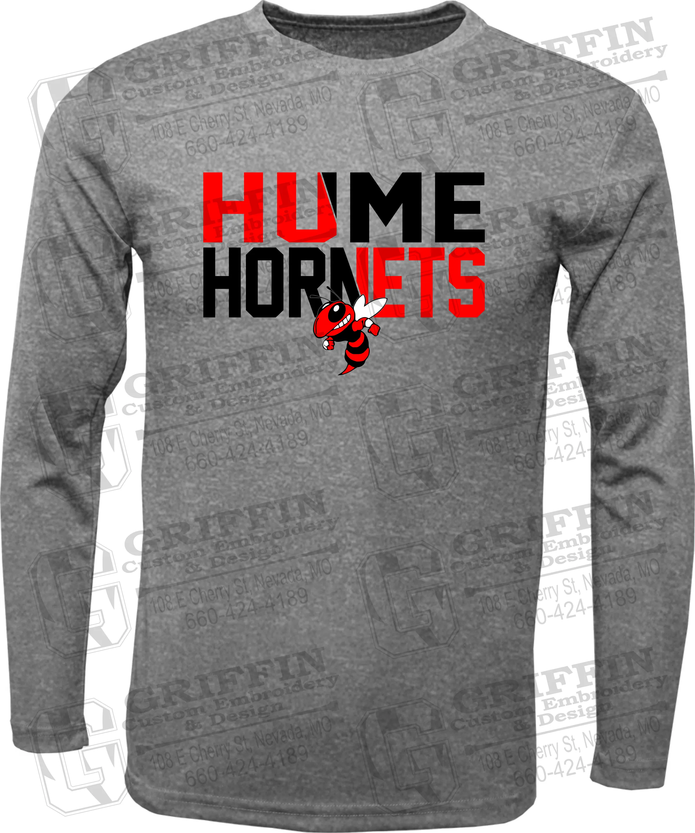 Toddler Dry-Fit Long Sleeve T-Shirt - Hume Hornets 23-C