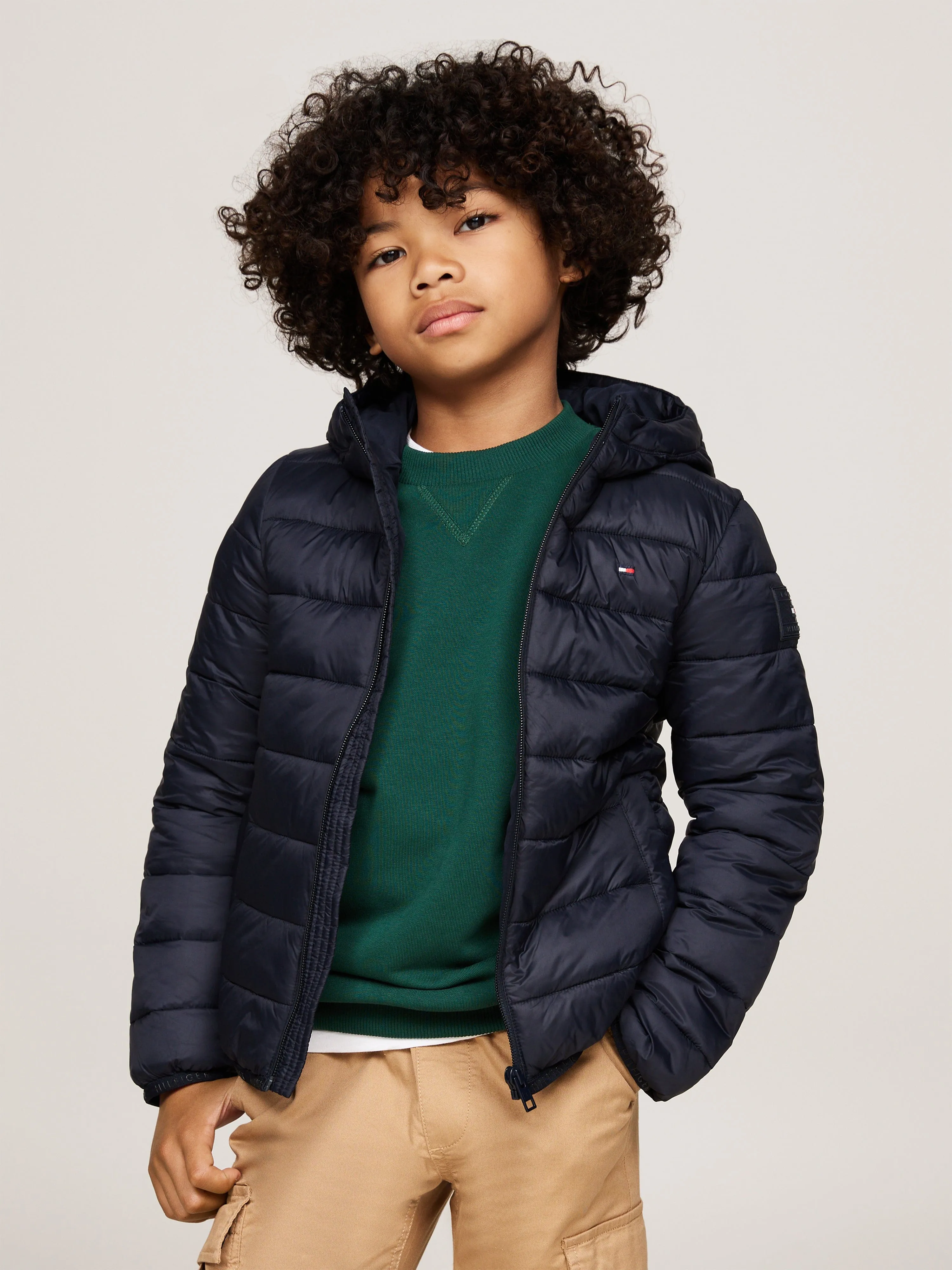 Tommy Hilfiger Kids Lightweight Jacket in Navy