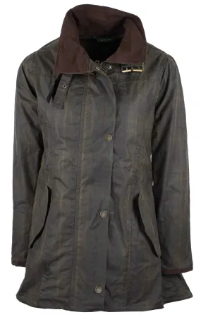 W49 - Women's Katrina Tartan Waxed Jacket - HONEY