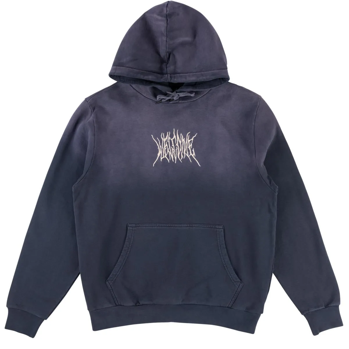 Welcome Chasm Embd Enzyme Wash Hoodie - Dark Sapphire