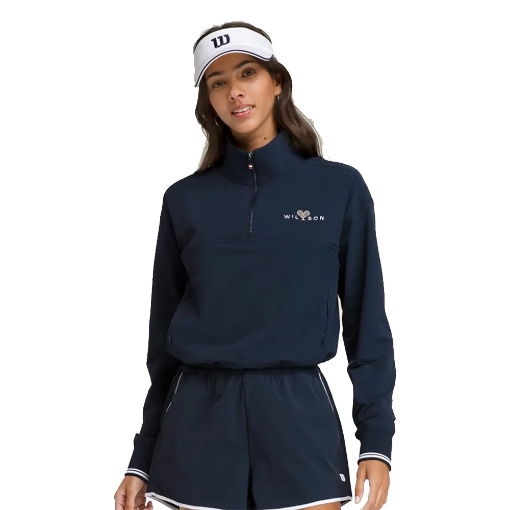 Wilson Davenport Woven Womens Tennis Pullover