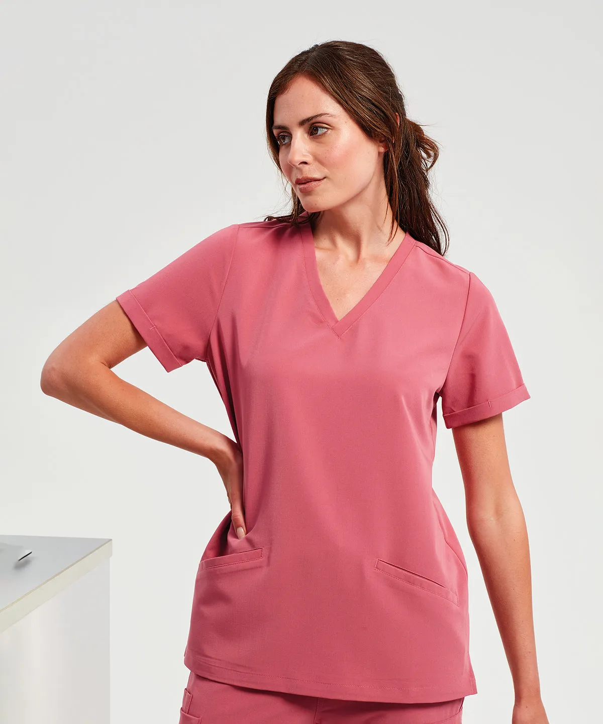 Womens Invincible Onna-stretch tunic | Calm Pink