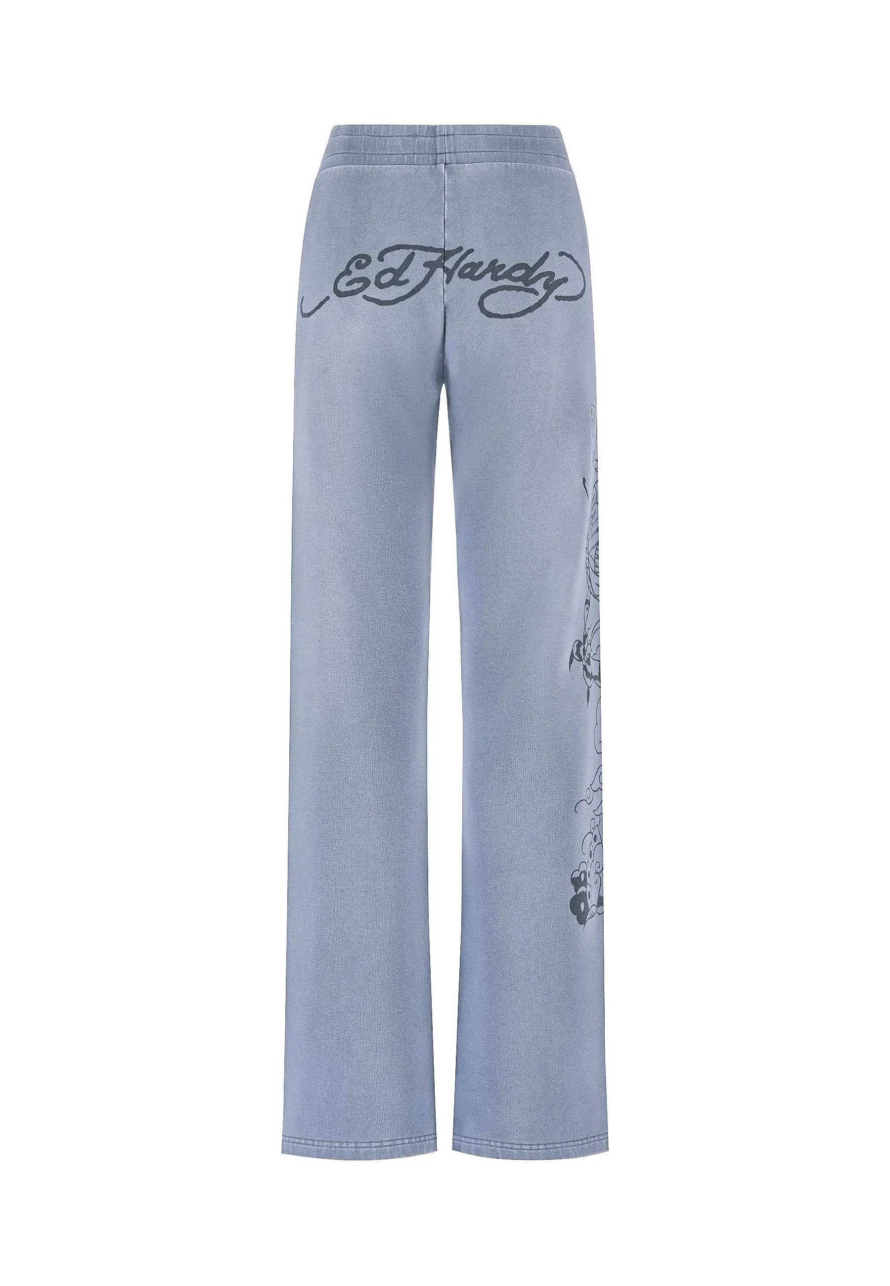 Womens Watchingfly Flared Trousers Pants - Washed Grey