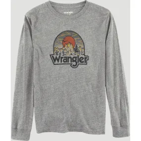 Wrangler Boy's Desert Logo Long Sleeve Tee