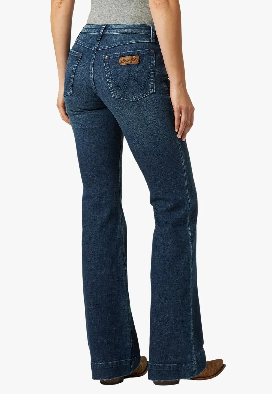 Wrangler Womens Retro Wide Leg Trouser Jean