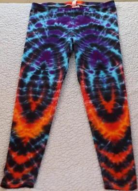 XL Wig Wag Type Tie Dye Leggings