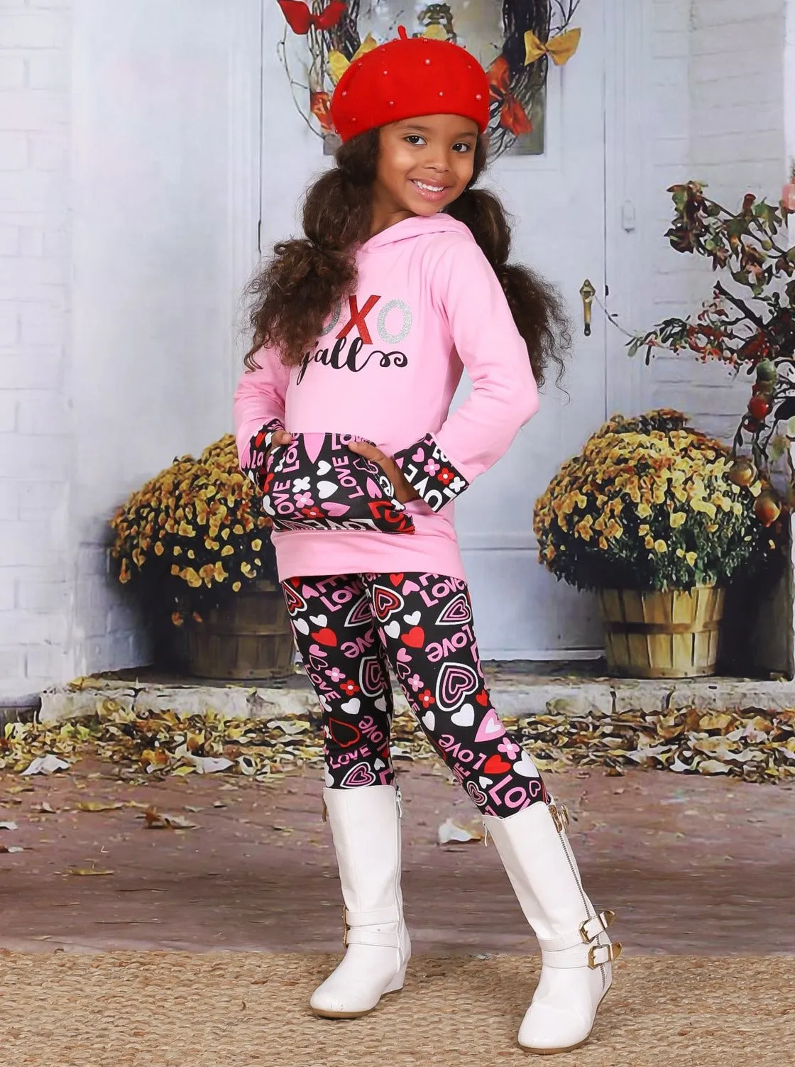 XOXO Y'all Pullover Hoodie And Legging Set