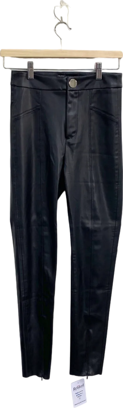 ZARA Black Faux Leather Pants XS