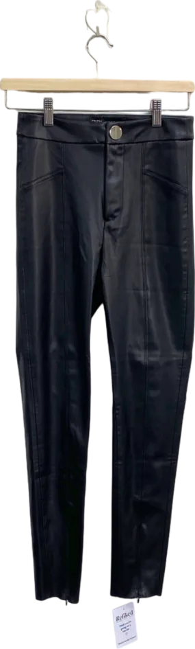 ZARA Black Faux Leather Pants XS