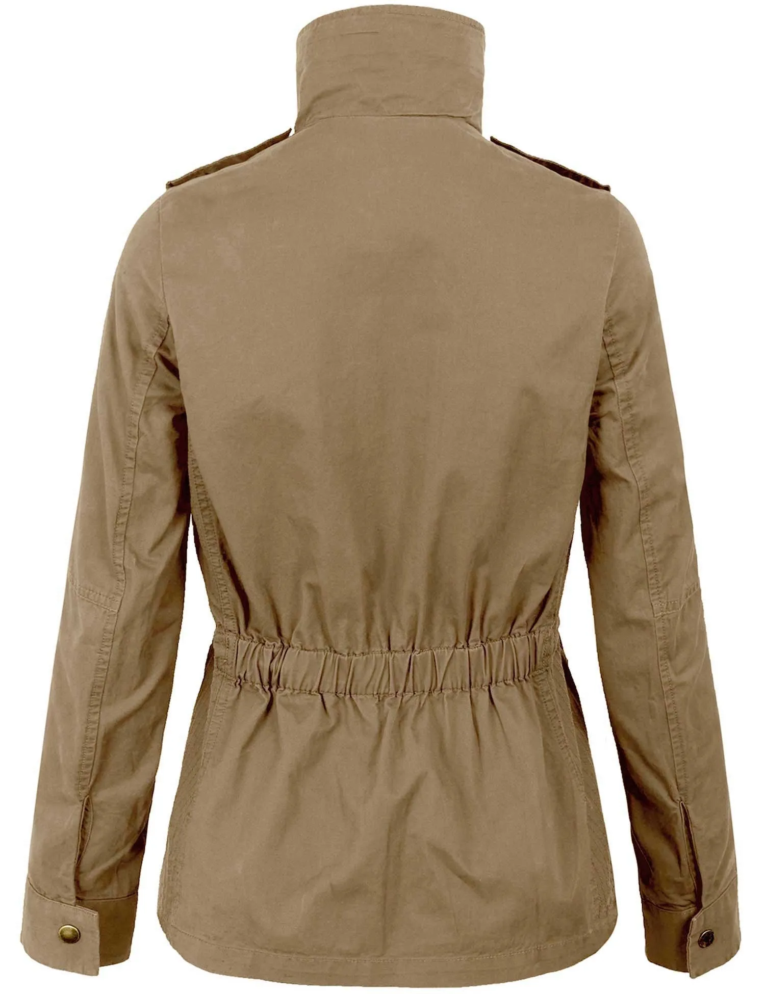 Zip Up Military Anorak Safari Jacket Coat