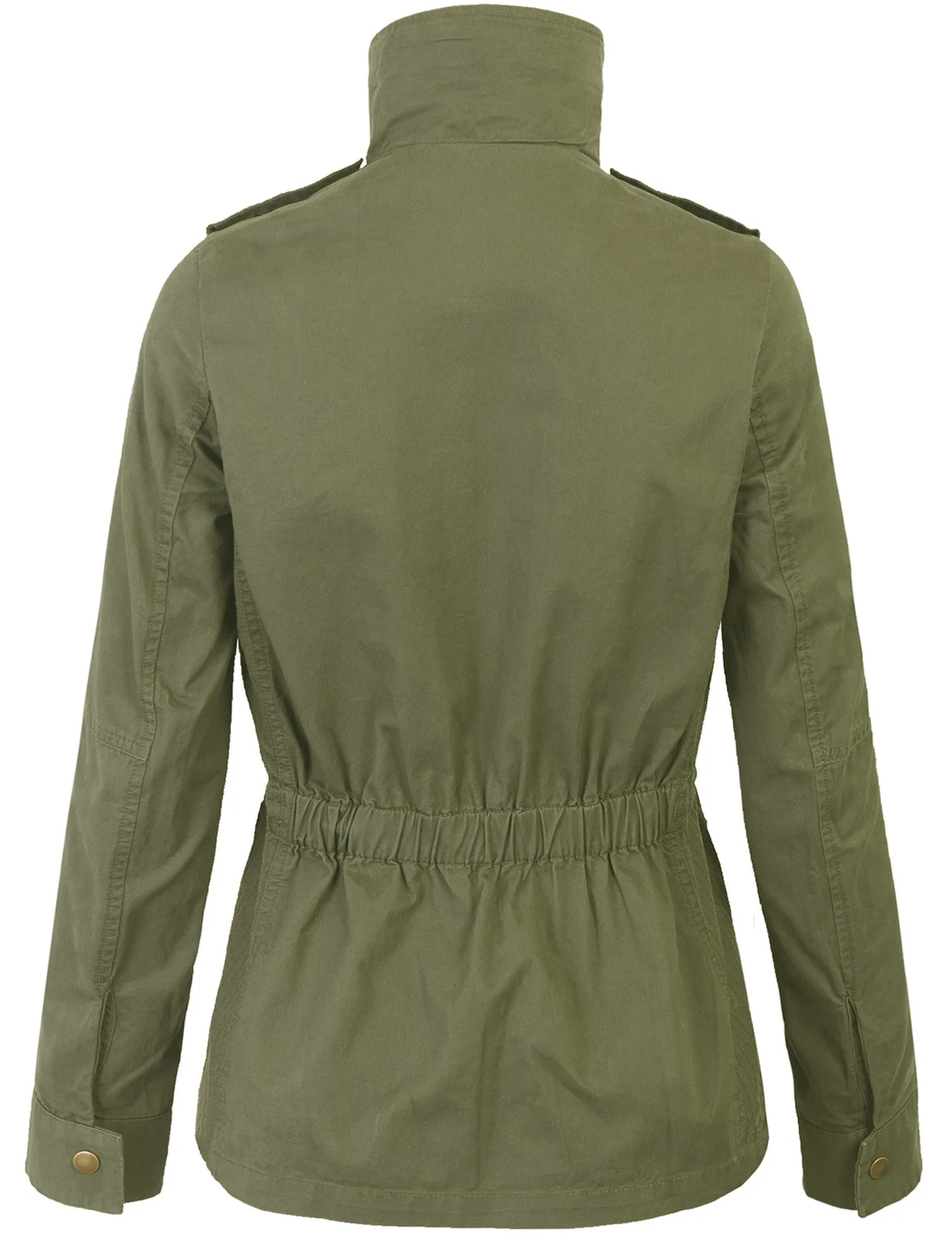 Zip Up Military Anorak Safari Jacket Coat