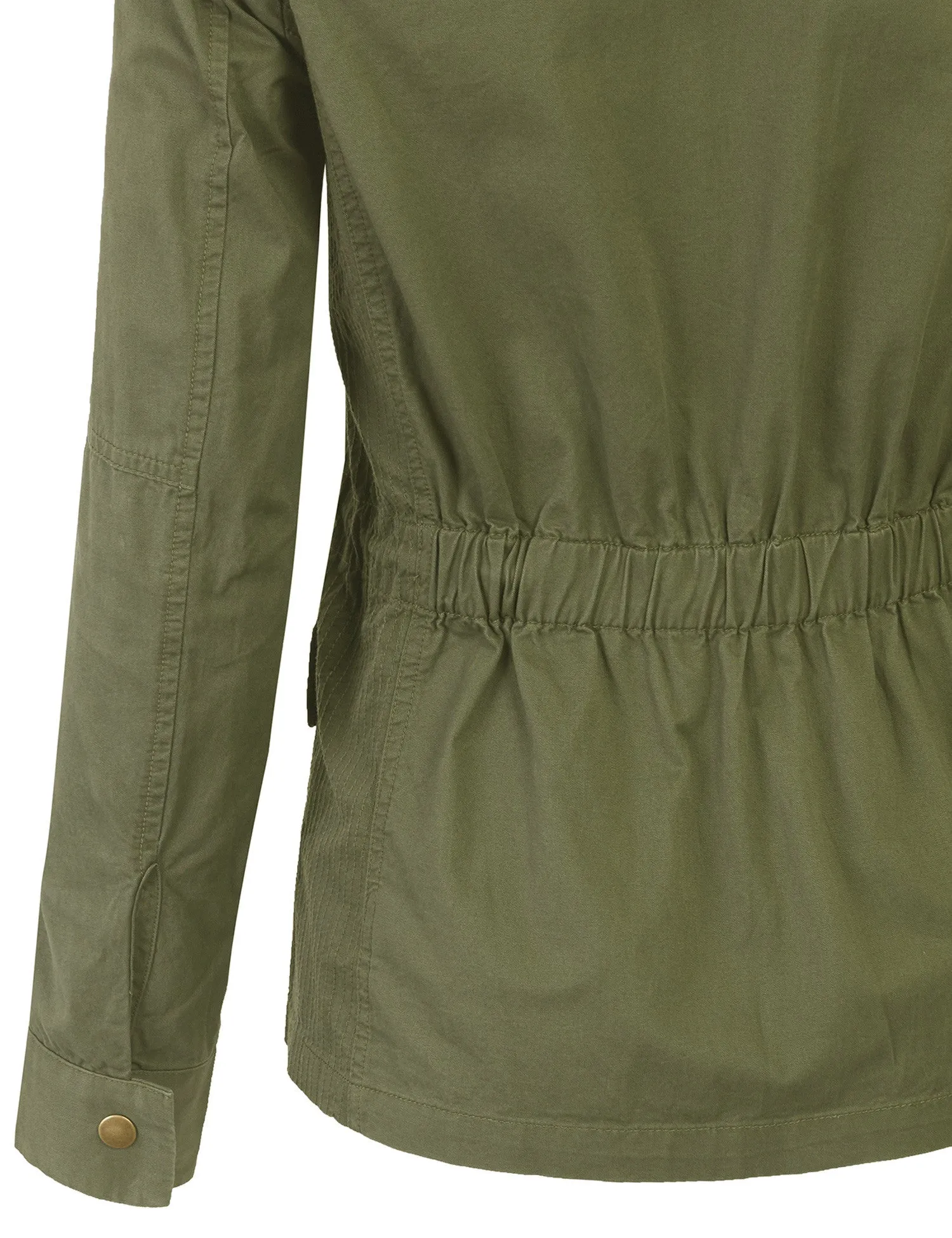 Zip Up Military Anorak Safari Jacket Coat